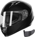 GLX GX11 Compact Motorcycle Helmet - Black Medium - Comfortable Fit