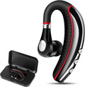 Bluetooth Headset V5.0 Red - Long Battery Life Wireless Earpiece