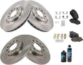 TRQ Brake Pad & Rotor Kit Ceramic Fit for Chrysler 200 & Jeep Cherokee
