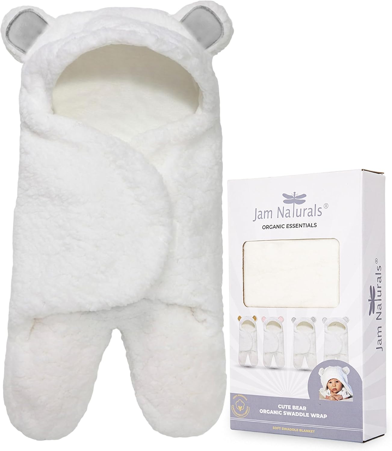 Cute Bear Swaddle Wrap - Organic & Cozy for Newborns