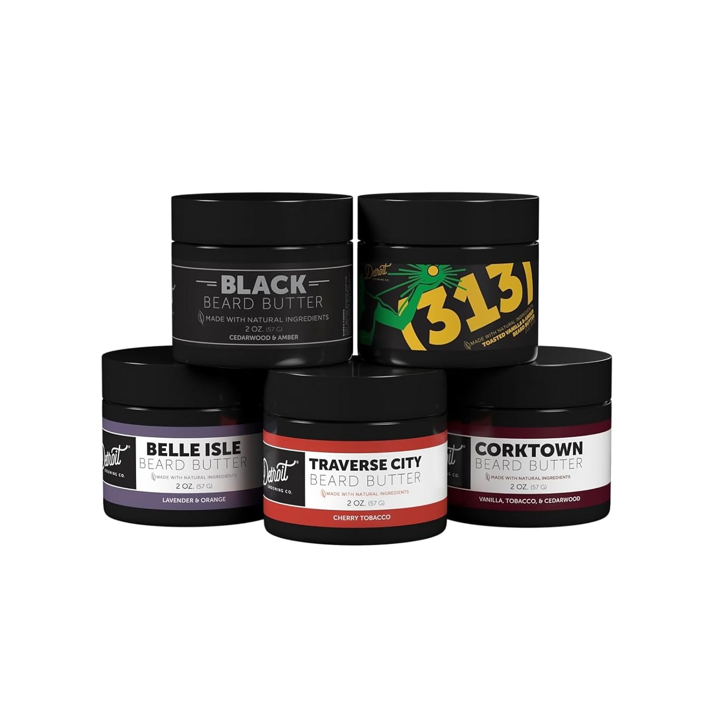 Detroit Grooming Co. Beard Butter Variety Pack for Beards