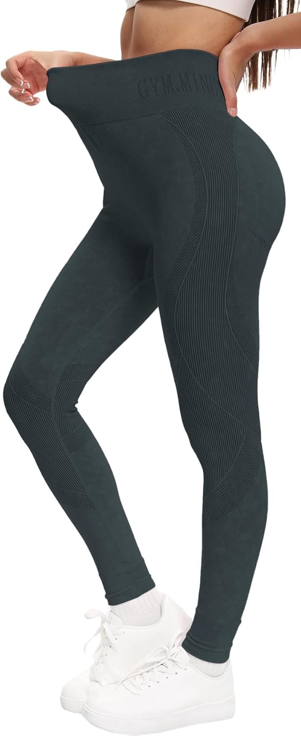 HiBwoBwo Tummy Control Butt Lifting Leggings