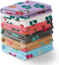Soft Fluffy Fleece Pet Blanket for Dogs and Cats - 6 Pack