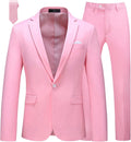 Mens Slim Fit One-Button Tuxedo Suit Set for Weddings & Prom