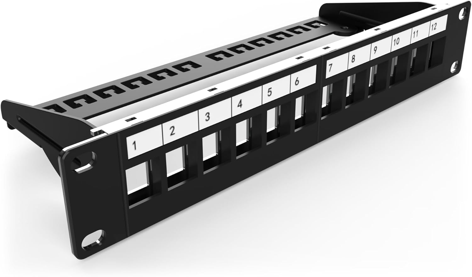 DIGITUS Patch Panel Modular 12 Ports for 10-inch Rack Mount