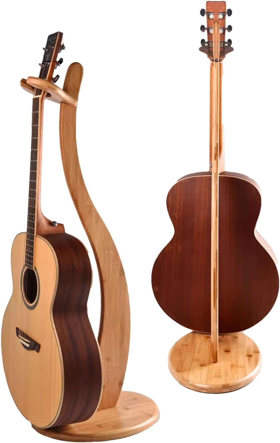 Bamboo Guitar Stand Floor for Acoustic Electric Instruments
