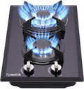 12 Inch Gas Cooktop 2 Burner Built-in Stovetop - Compact High Output