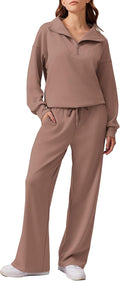 PINSPARK 2 Piece Sweatsuit Set Women - Cozy Oversized Tracksuit