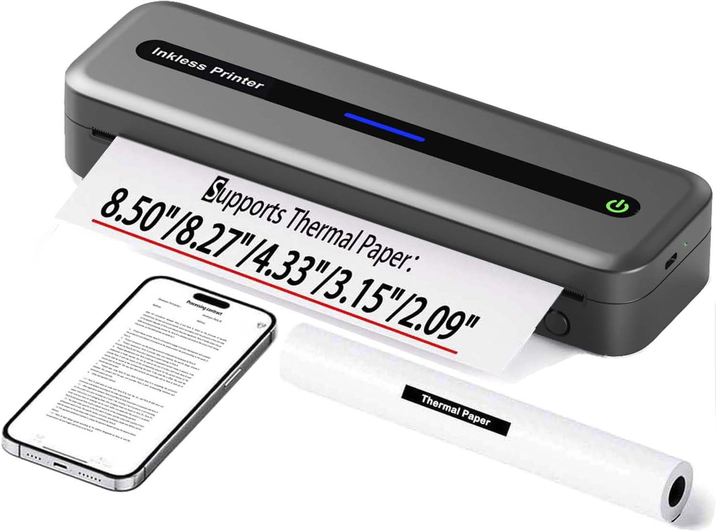 Zoolion Portable Wireless Printer: Print Anywhere Easily