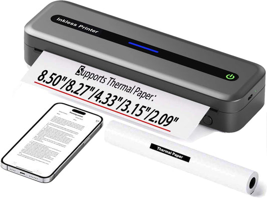 Zoolion Portable Wireless Printer: Print Anywhere Easily