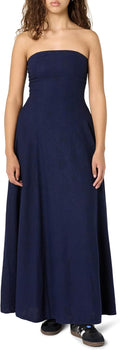 Carlota Strapless Linen Maxi Dress - Flattering Everyday Staple
