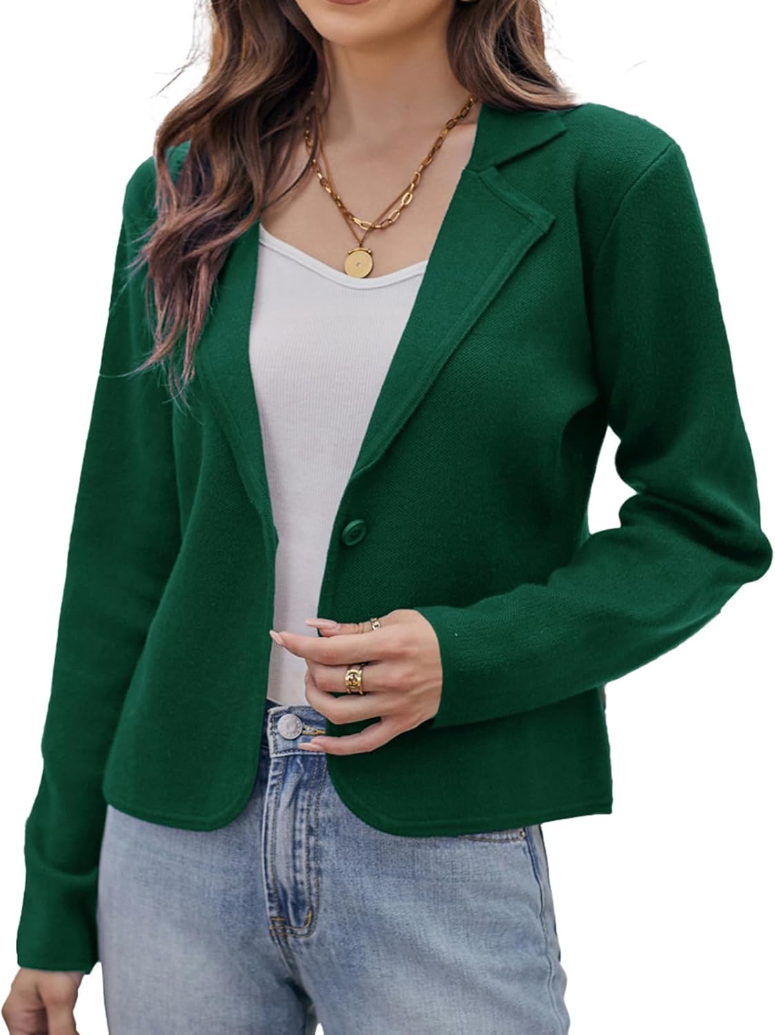 Stylish Women Sweater Blazer for Casual and Work Wear