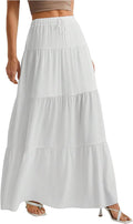 Verdusa Women's Boho Skirt Long Maxi Ruffle - Flowy Summer Style