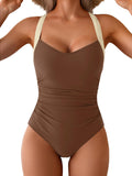 One Piece Swimsuit for Women Tummy Control - Slimming Ruched Fit