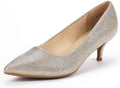 DREAM PAIRS Women's Pumps Kitten Heel Pointed Toe (Style N96K)