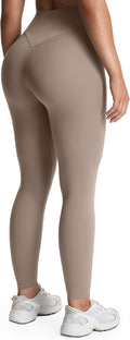 High Waisted Workout Leggings for Women - Tummy Control V-Back