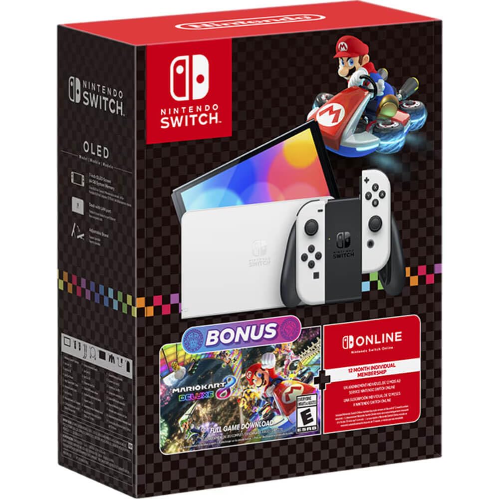 Nintendo Switch OLED Model Bundle with Mario Kart 8 Deluxe Game