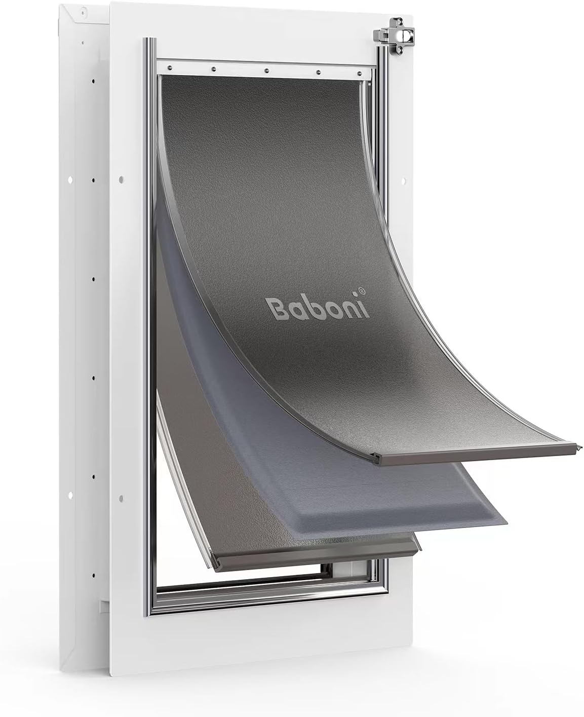 Baboni 3-Flaps Pet Door for Easy Access and Comfort