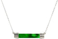 Handmade Bottoms Up Necklace Vintage Glass Pendant - Eco Jewelry