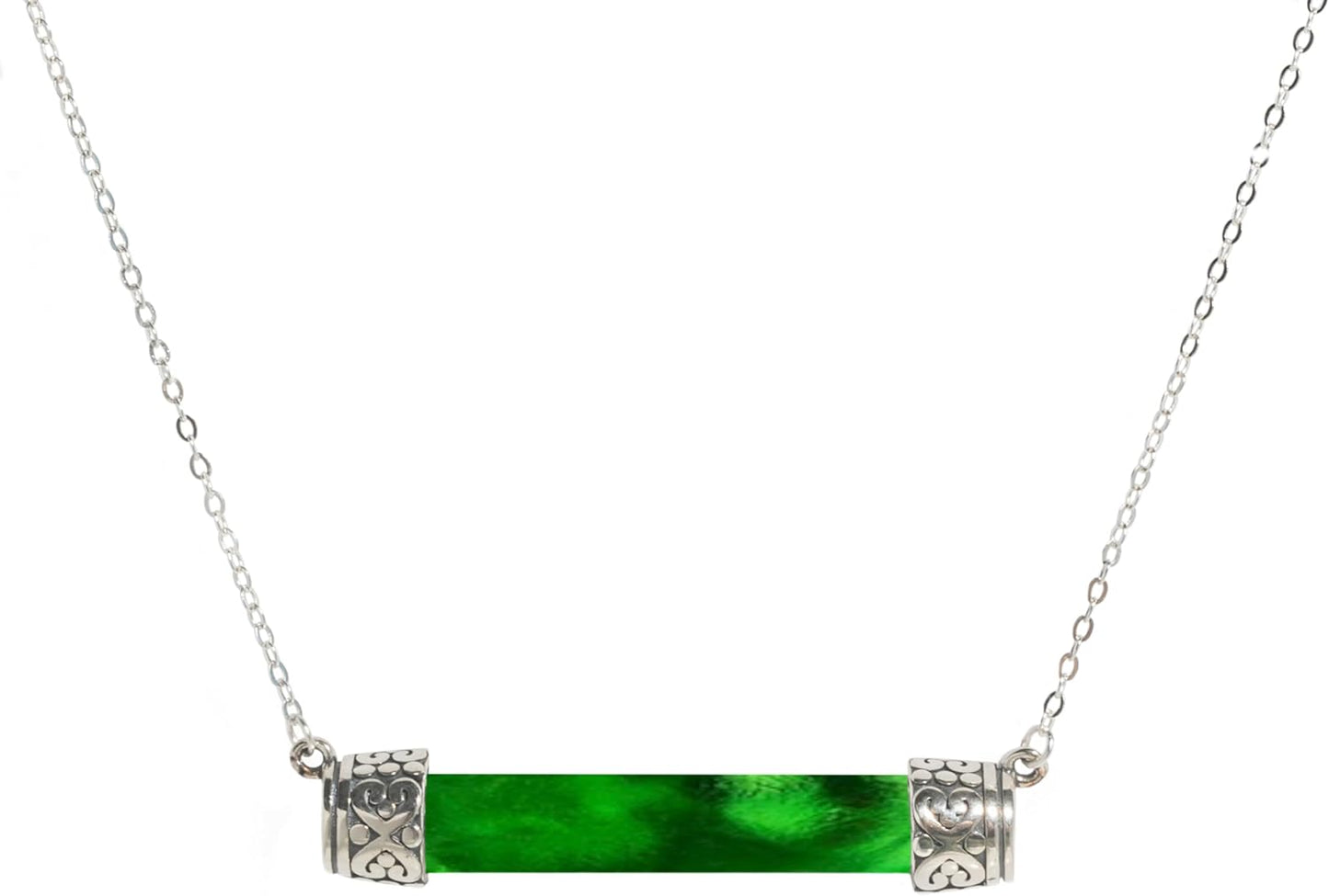 Handmade Bottoms Up Necklace with Recycled Vintage Glass Art