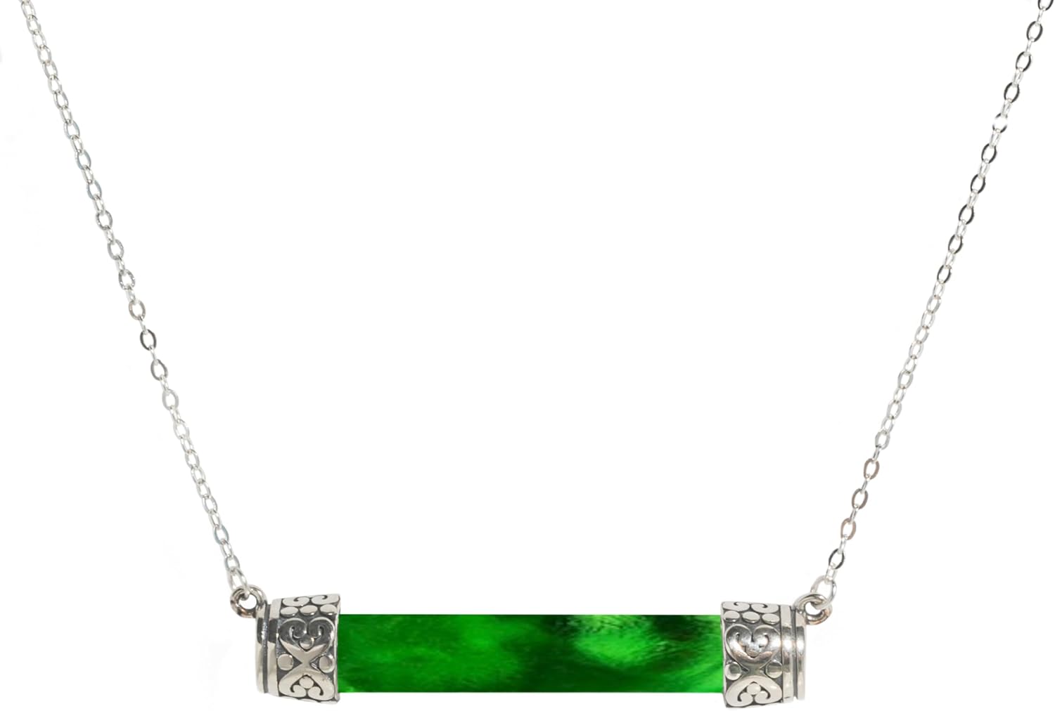 Handmade Bottoms Up Necklace with Recycled Vintage Glass Art