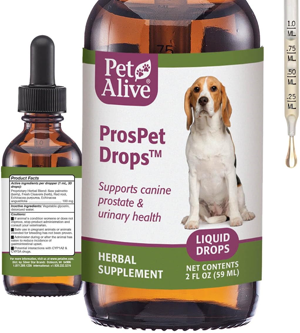 PetAlive ProsPet Drops for Dog Prostate and Bladder Health
