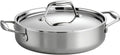 Tri-Ply Clad Stainless Steel 3-Quart Braiser Pan - Even Heat Control