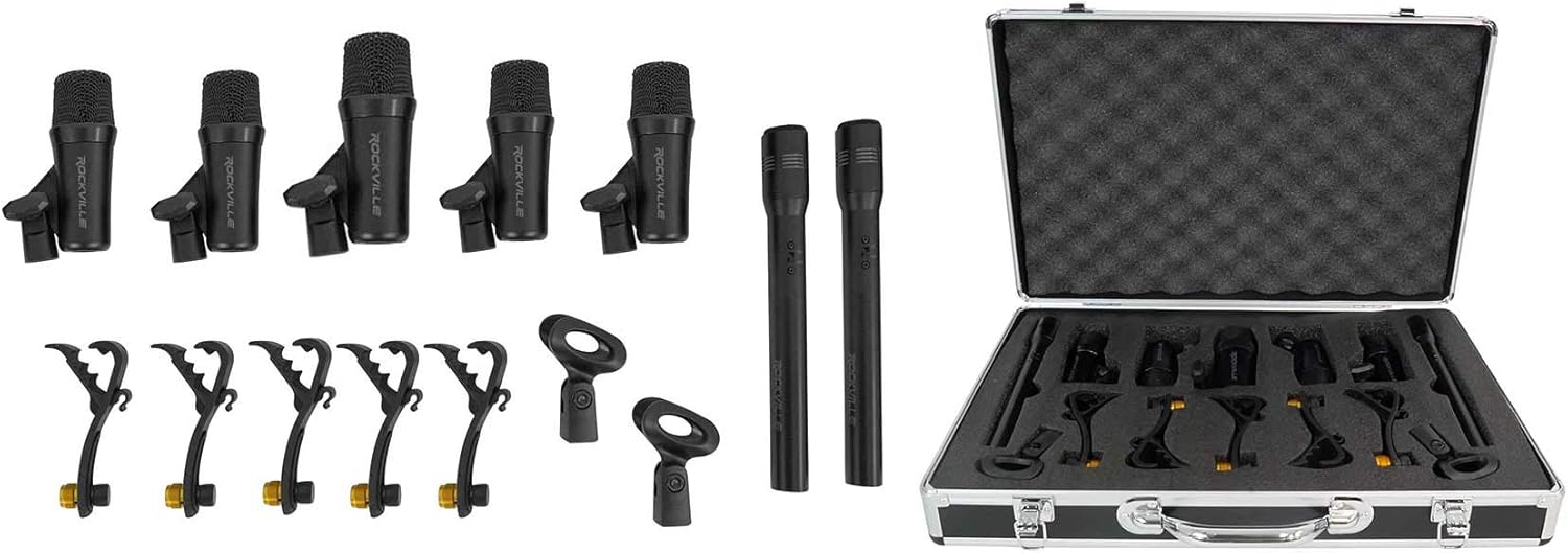 Rockville PRO-D7 KIT 7-Mic Drum Microphone Set Review