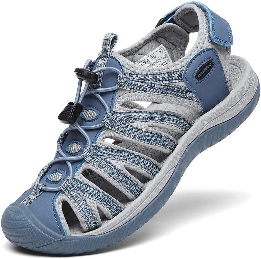 Dannto Women's Closed Toe Hiking Sandals for Outdoor Comfort