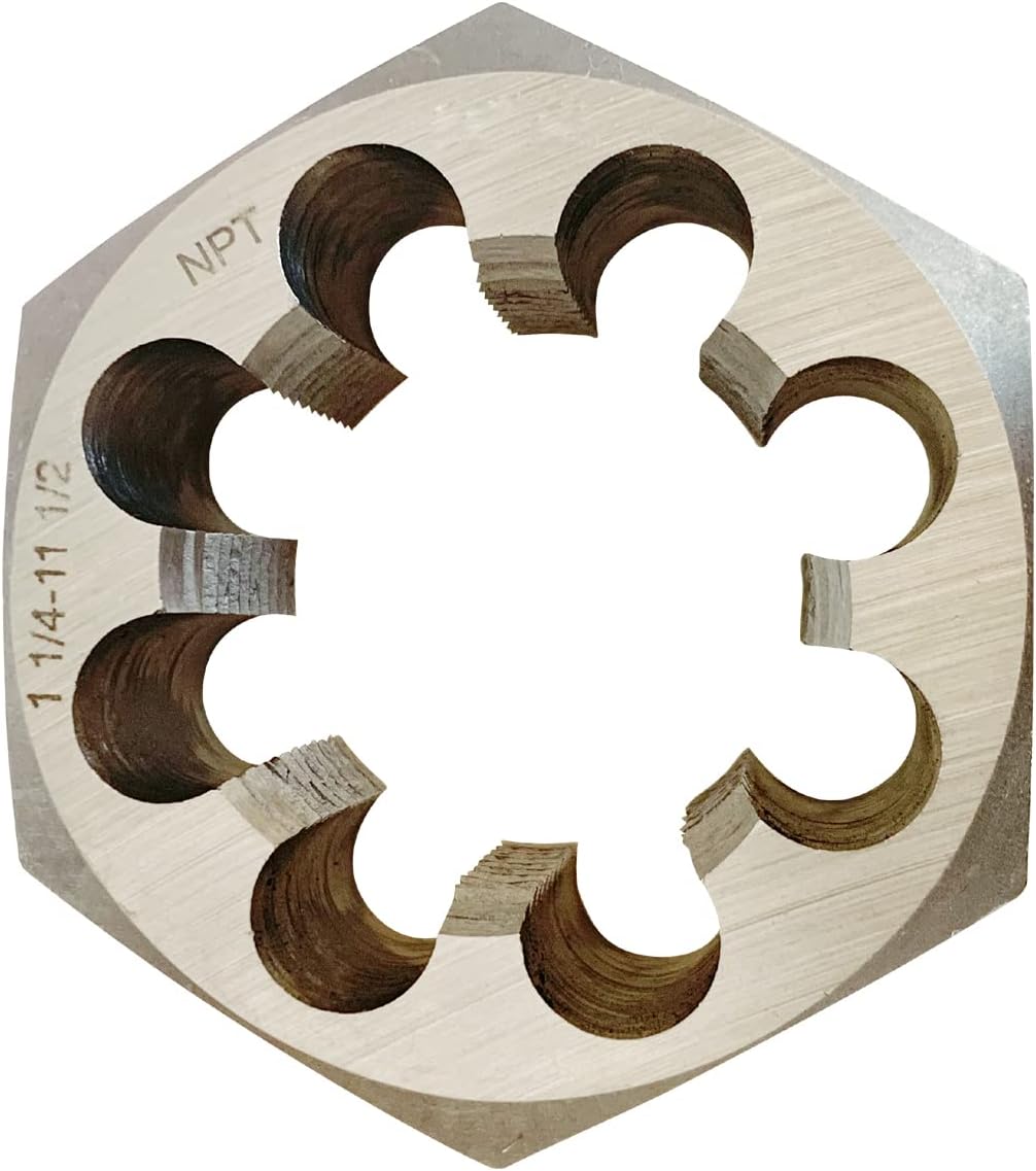 NPT Pipe Hex Die Carbon Steel 1-1/4 in - 11 1/2 Quality Tool