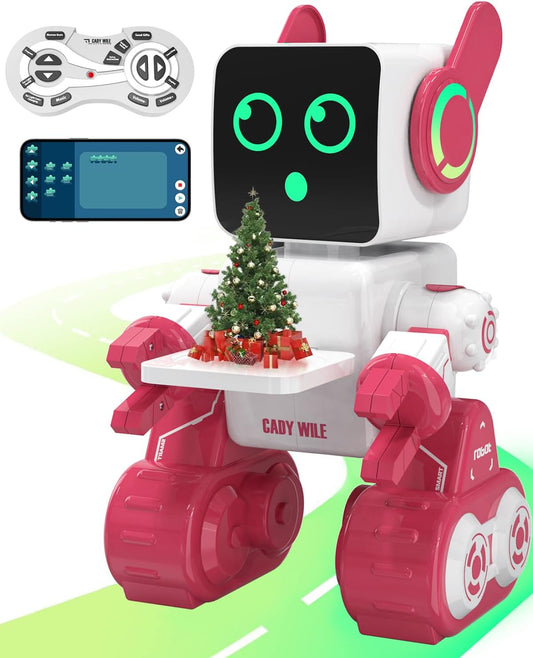 Interactive Programmable Robot Toy with Coin Bank