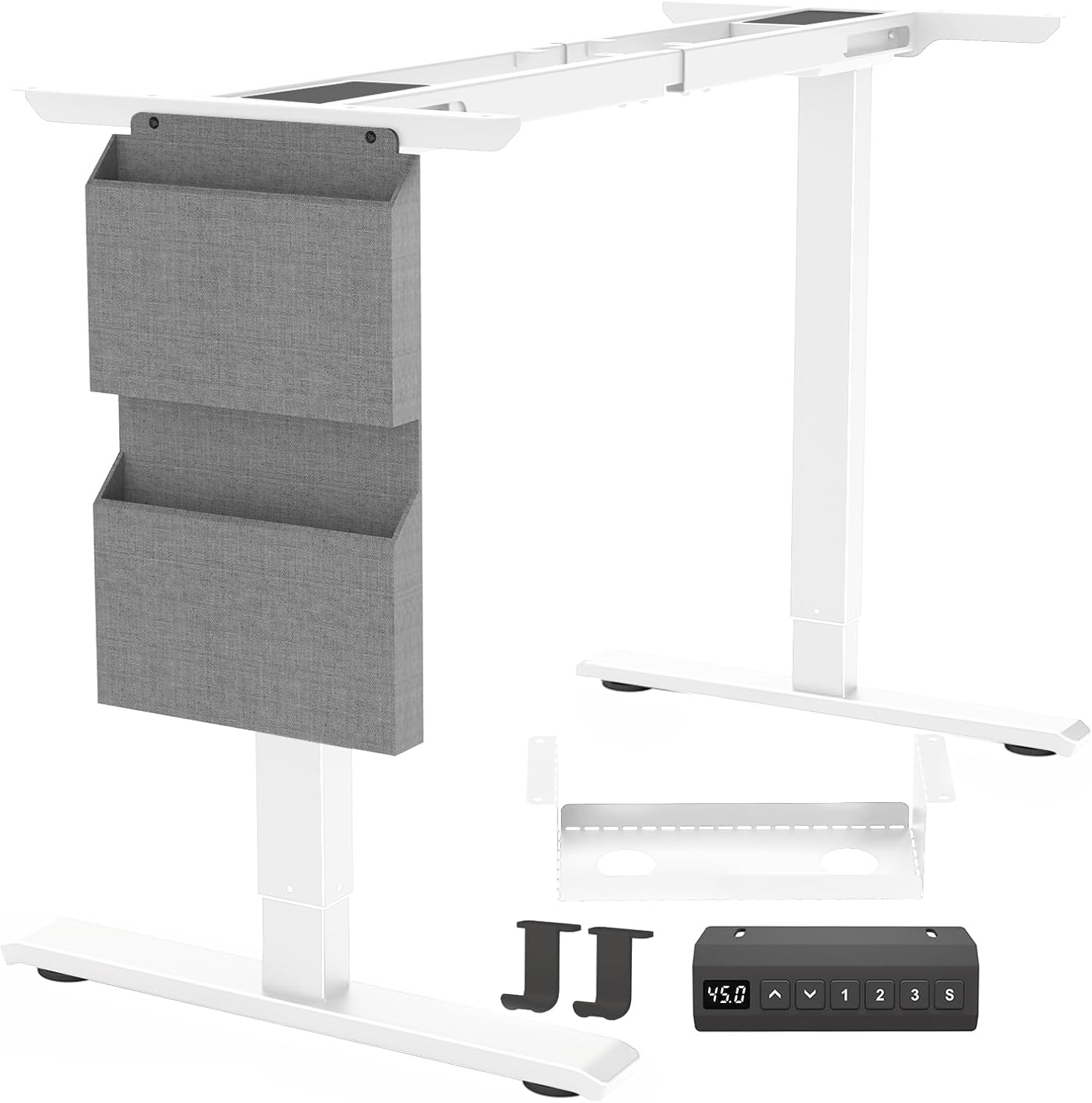 Electric Adjustable Standing Desk Frame with Memory Settings
