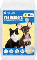Pet Soft Female Dog Diapers Pull Up Disposable 10pcs Small