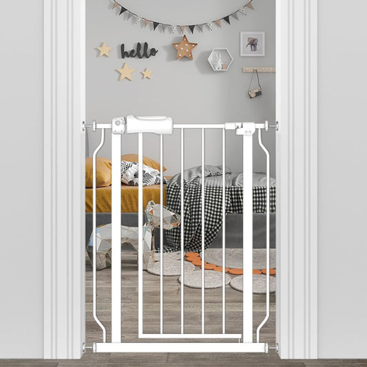 Narrow Baby Gate 24 to 29 Inch Wide for Kids and Pets Safety