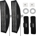 Godox Strip Softbox 14in x 63in Bowens Mount - Portable Strip Grid