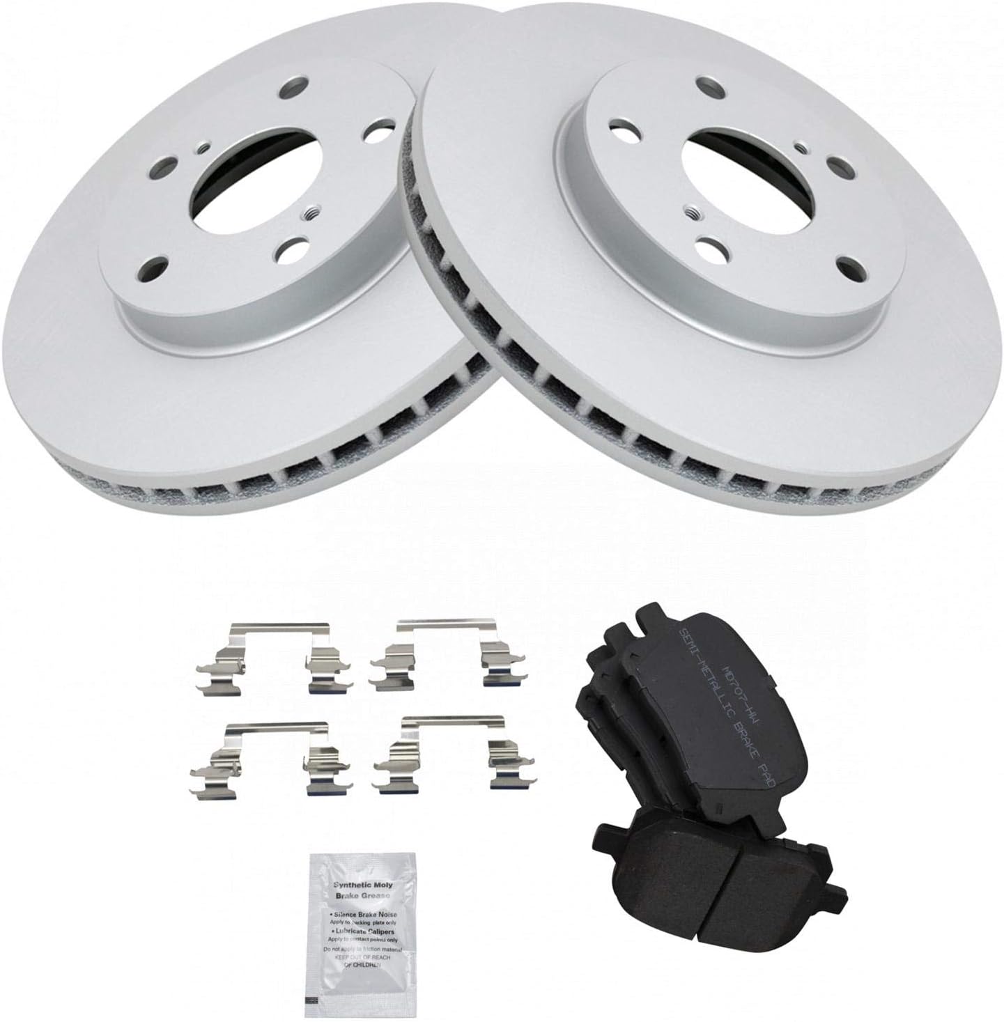 TRQ Front Brake Pad & Rotor Kit for Lexus ES300 and Toyota
