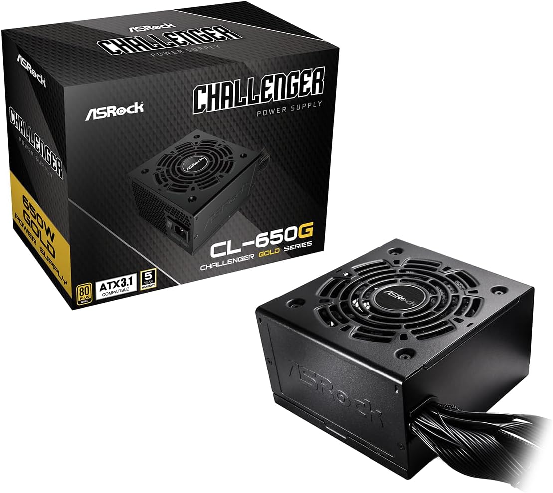 ASRock Challenger 650W Power Supply with 5 Years Warranty