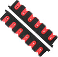 Horizontal Fishing Rod Holders Wall-Mounted Rack - Holds Up to 6 Rods