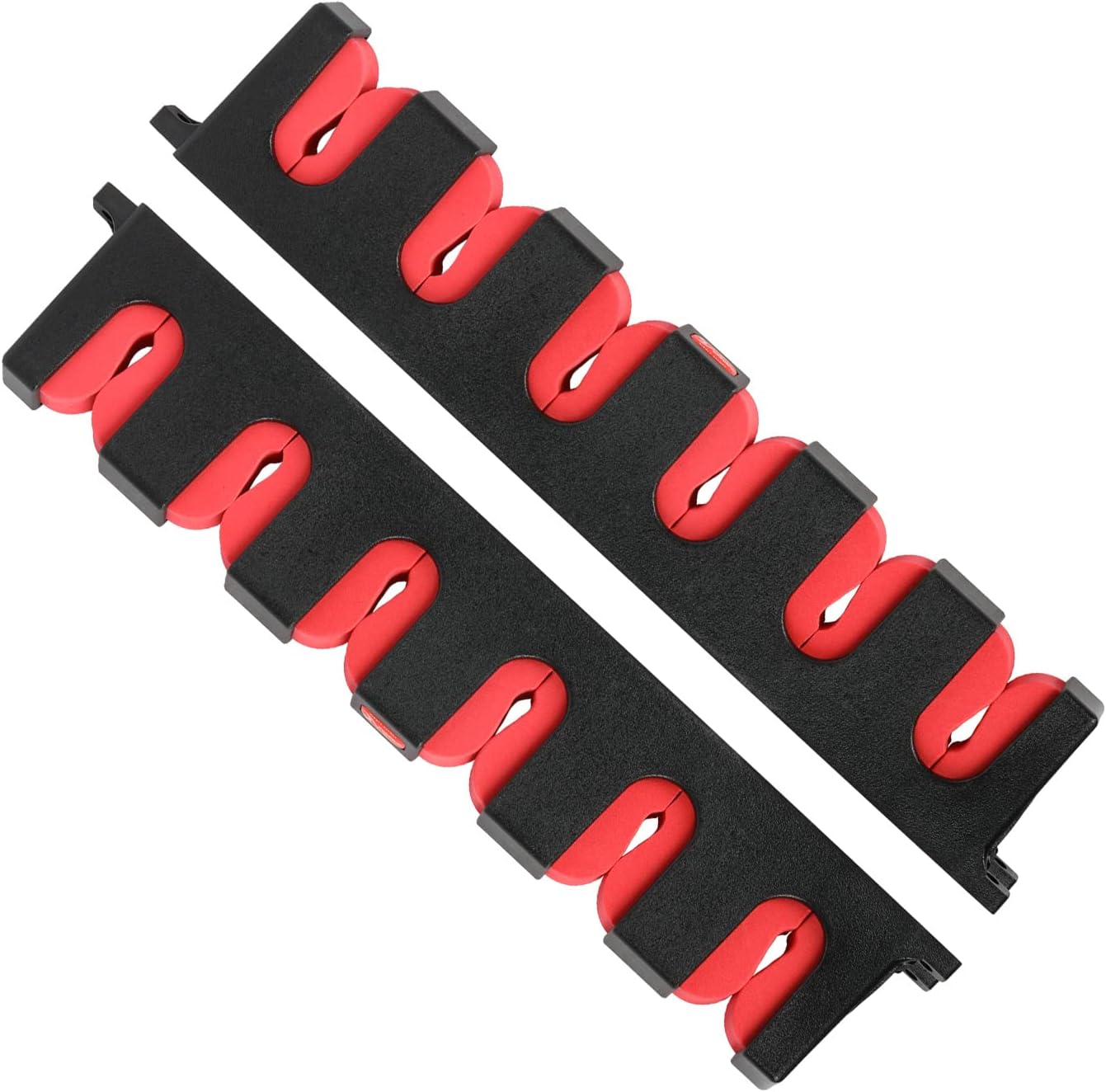 Organize Your Rods in Style! Simple Deluxe Wall-Mounted Fishing Rod Rack - Holds 6 Rods - 13.6 Red