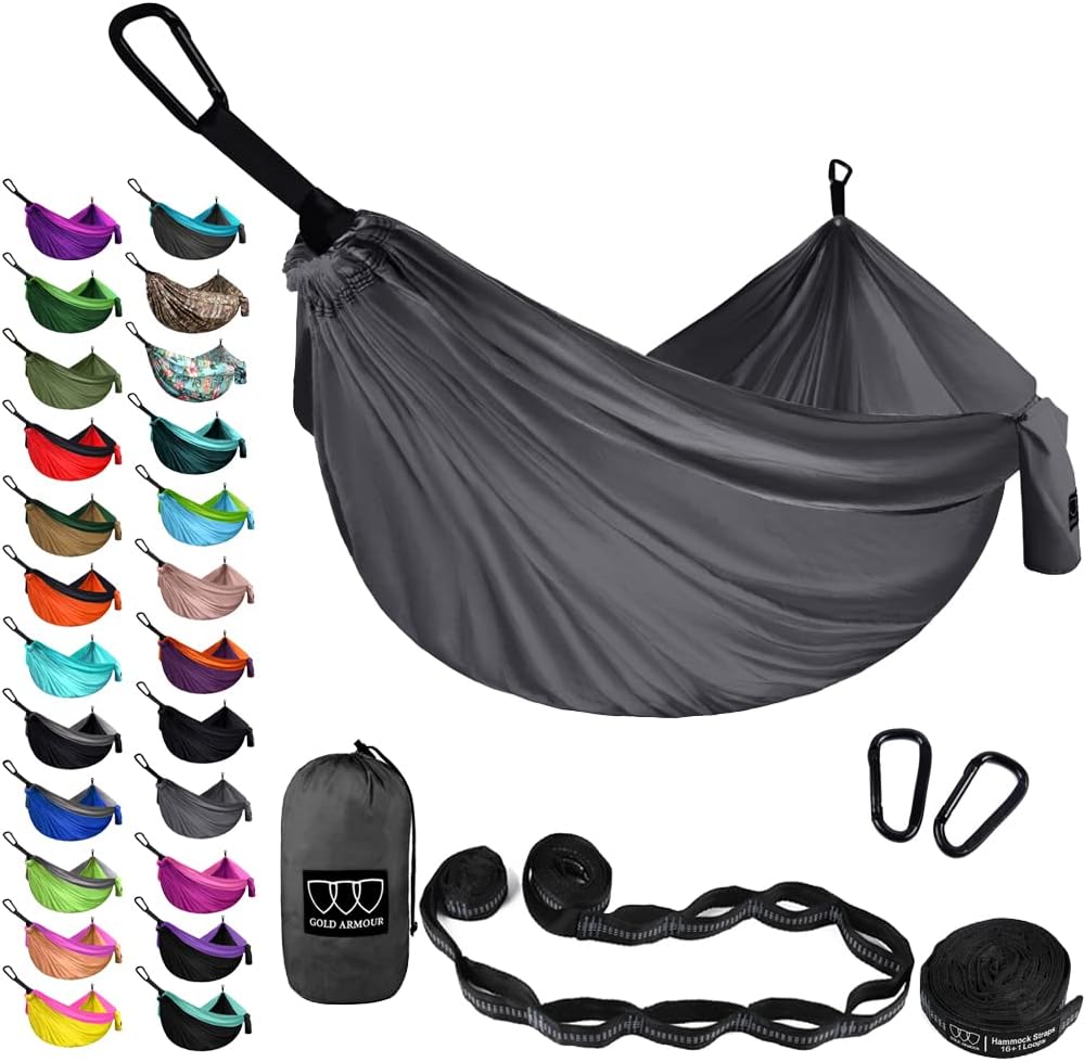Gold Armour XL Double Hammock - Ultimate Camping Comfort Gear
