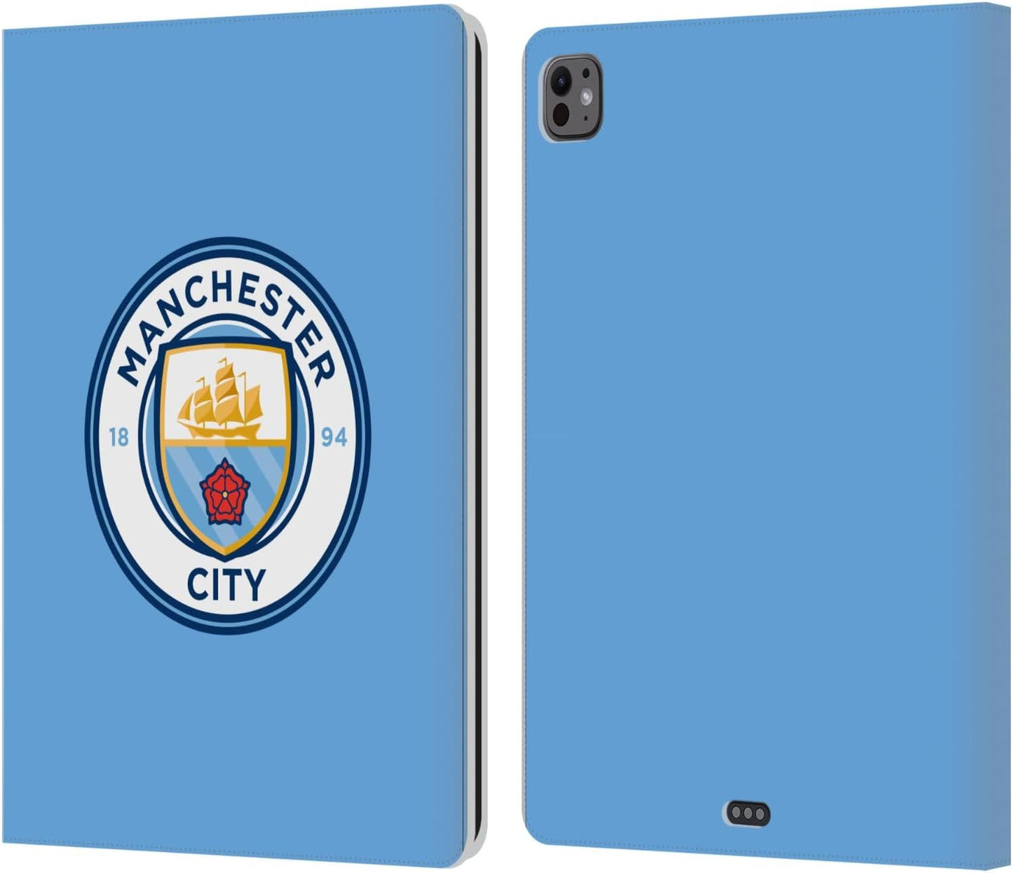 Manchester City FC Blue Leather Wallet Case for iPad Pro 13 M4