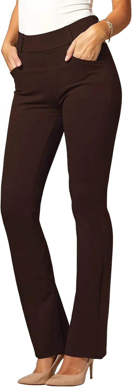 Stretch Slacks for Women - Tummy Control Bootcut Pants