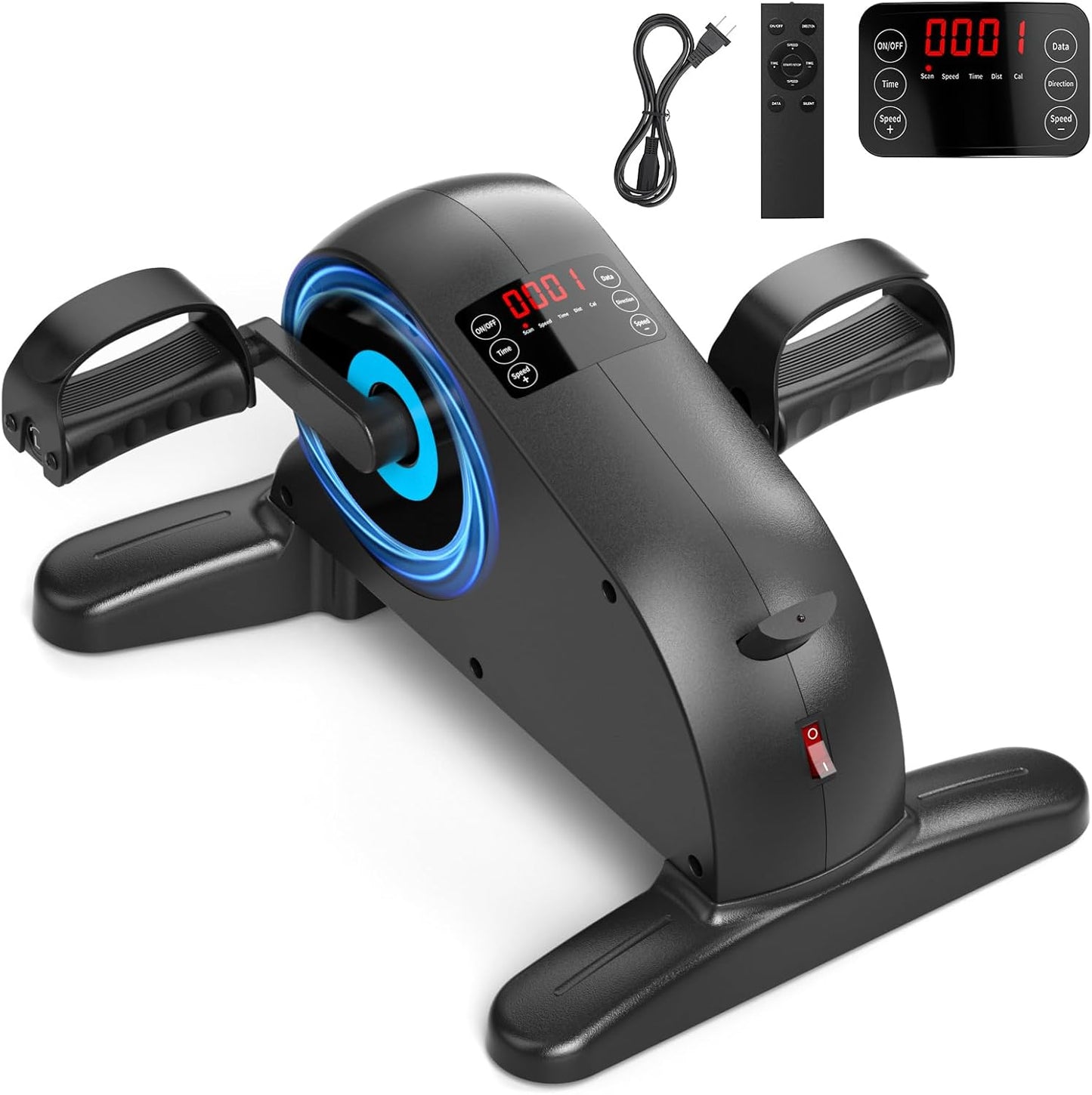 LUBBYGIM Electric Under Desk Bike: 12 Speeds Boost Seniors' Fitness!