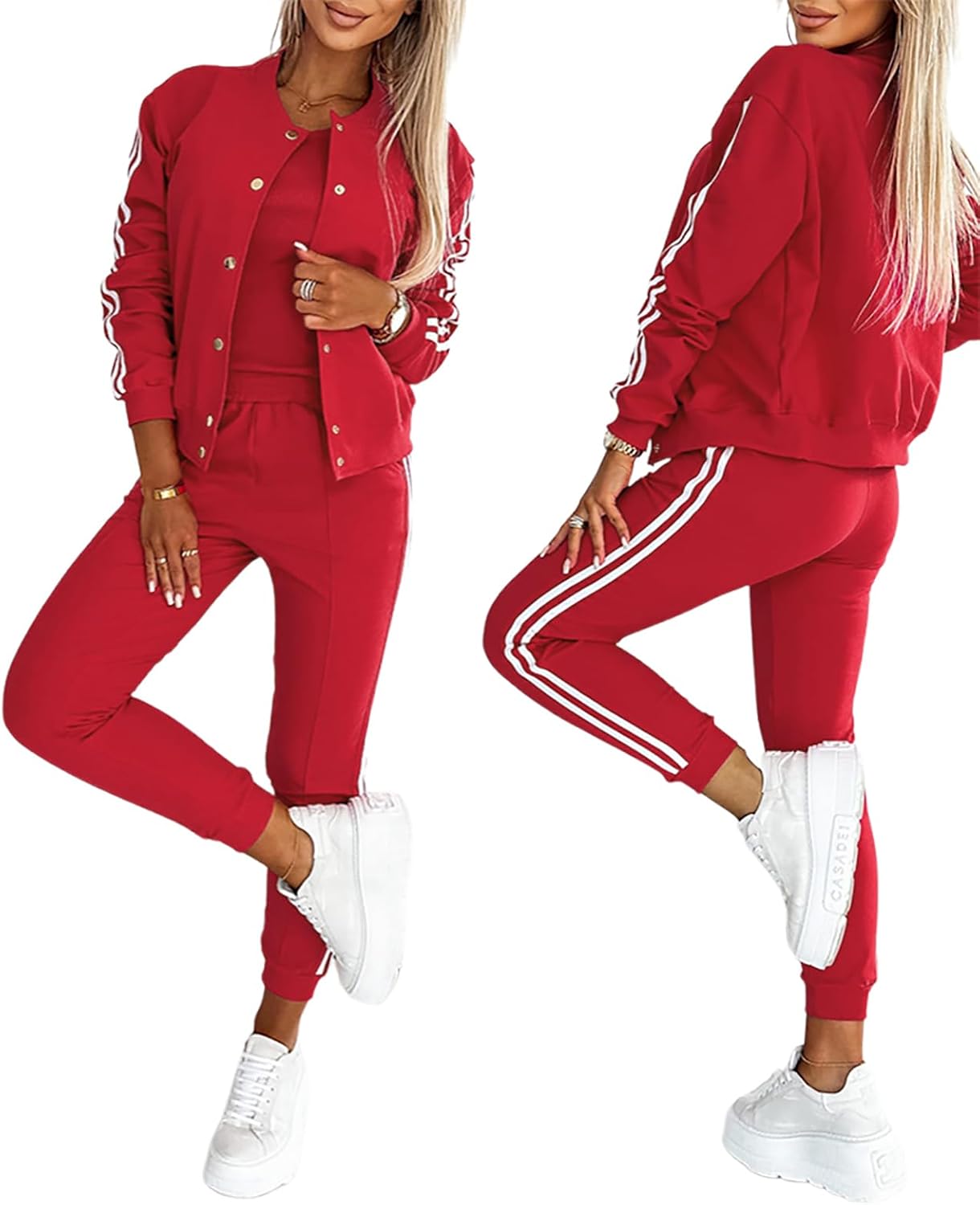 CHICME Women's Three Piece Outfits for Stylish Athleisure Wear
