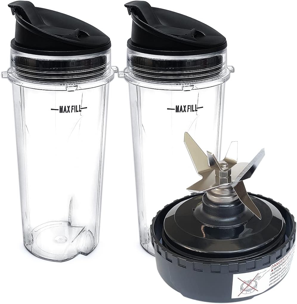 Ninja Blender Replacement Blade & Cups Set, Veteger