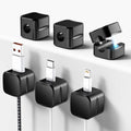 Magnetic Cord Organizer 6 Pack - Compact Cable Clips for Tidy Desks