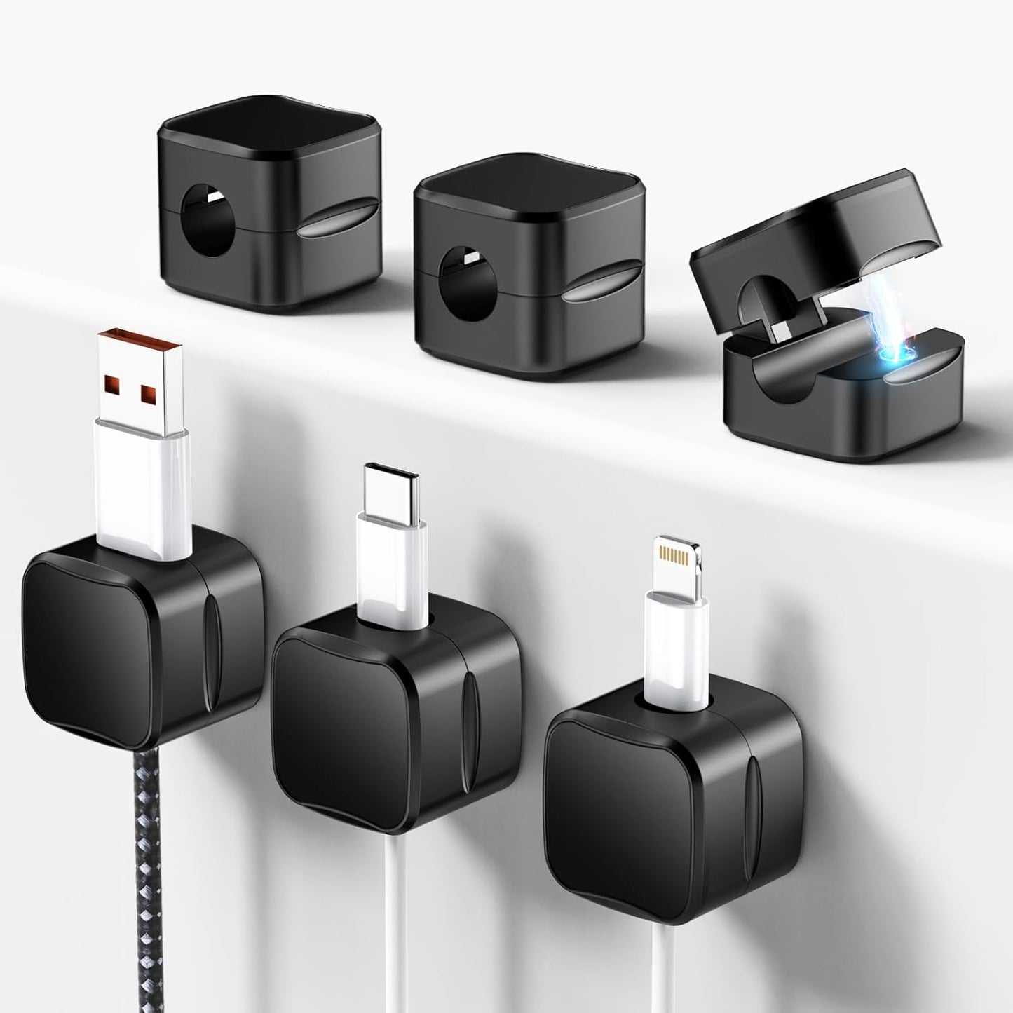 Znben Magnetic Cable Organizer - Tidy Cables Anywhere!