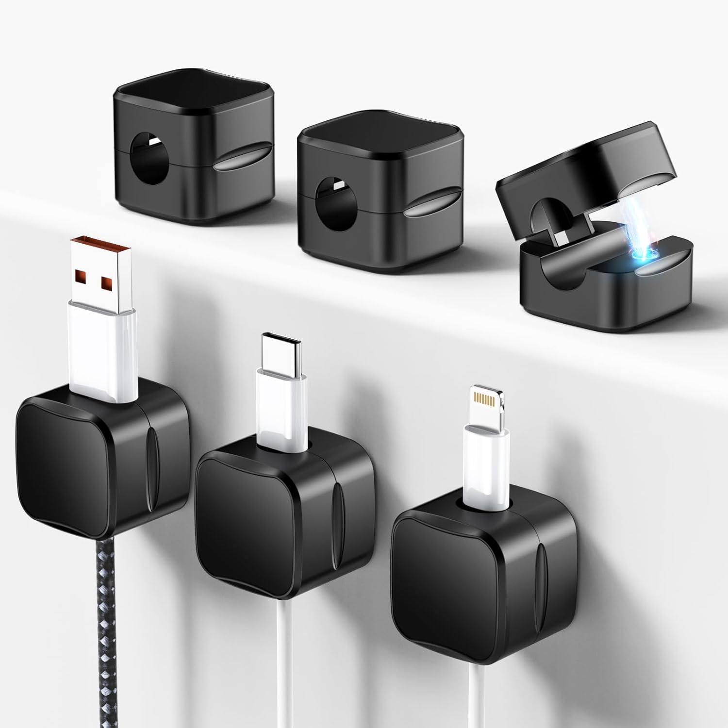 Znben Magnetic Cable Organizer - Tidy Cables Anywhere!