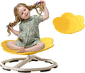 Yellow Sensory Swivel Chair for Kids - Calming Spinning Seat