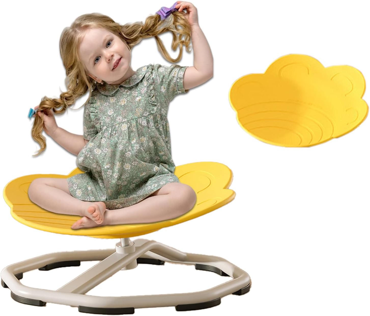 Yellow Sensory Swivel Chair for Autism